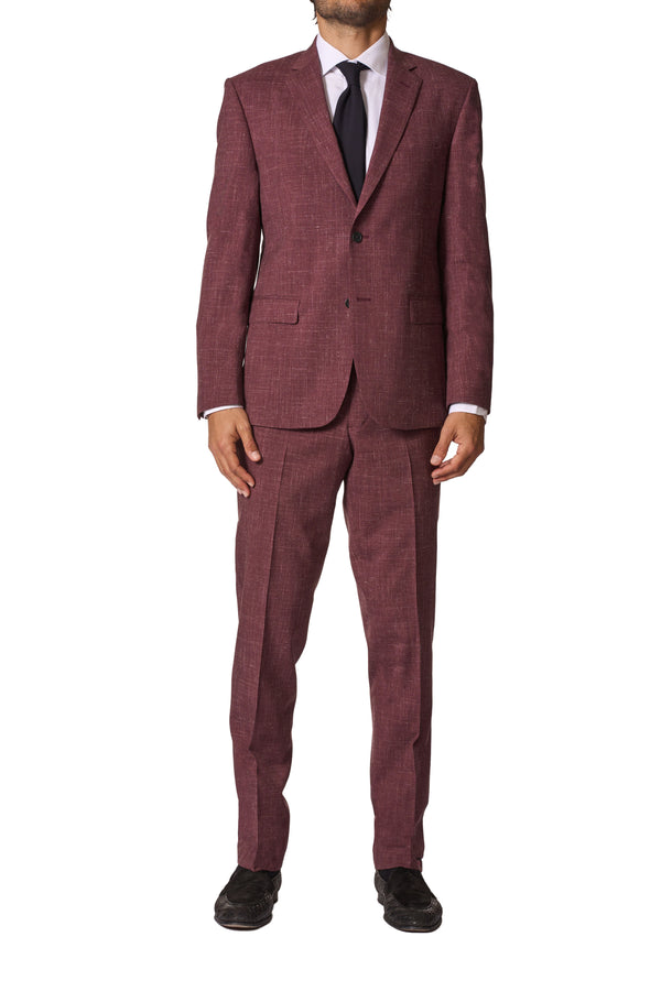 JB Britches Wool-Linen Suit - Plum