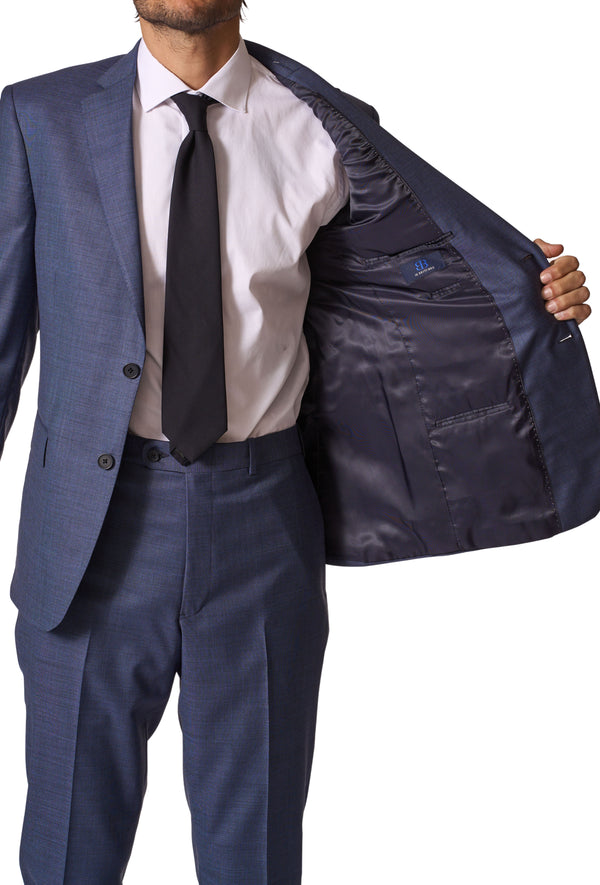 JB Britches Wool Stretch Suit - Blue