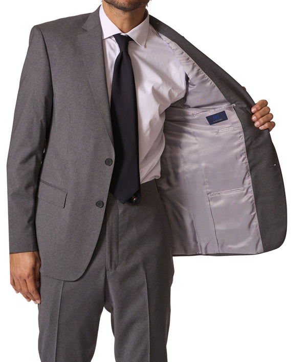 JB Britches Wool Stretch Suit - Mid Grey