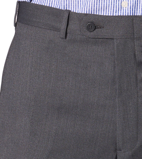 JB Britches Torino Model Wool-Stretch Twill Trousers - Mid Grey