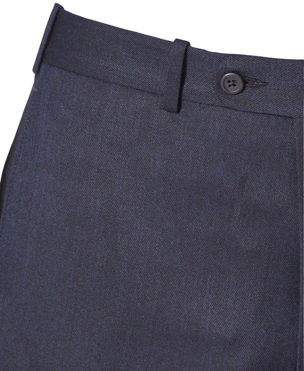 JB Britches Torino Model Wool-Stretch Twill Trousers - Navy