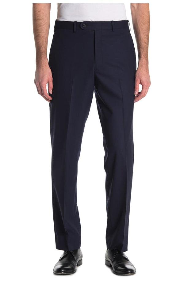 JB Britches Sienna Model Wool Blend Trousers - Navy