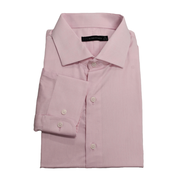 JB Britches Dobby Dress Shirt - Pink/White