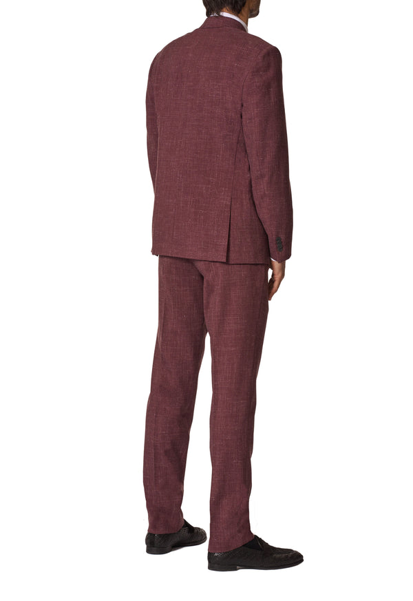 JB Britches Wool-Linen Suit - Plum