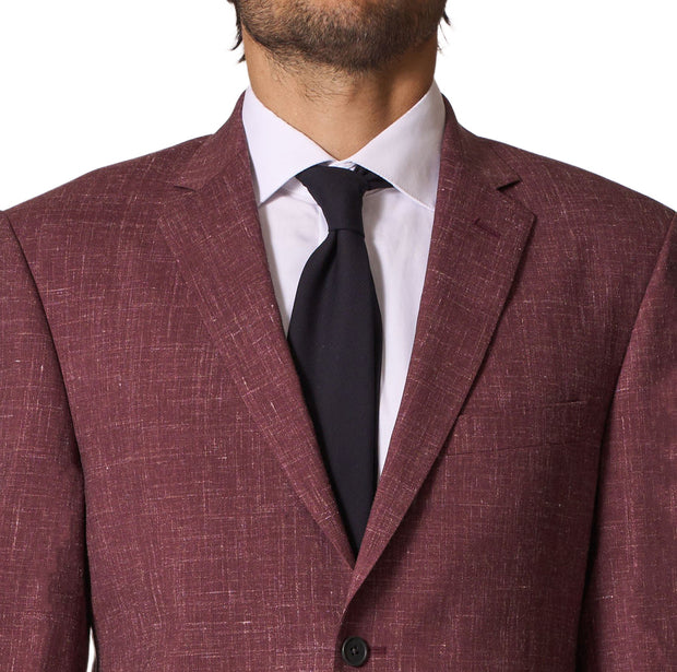 JB1001-01 Plum Wool/Linen Suit