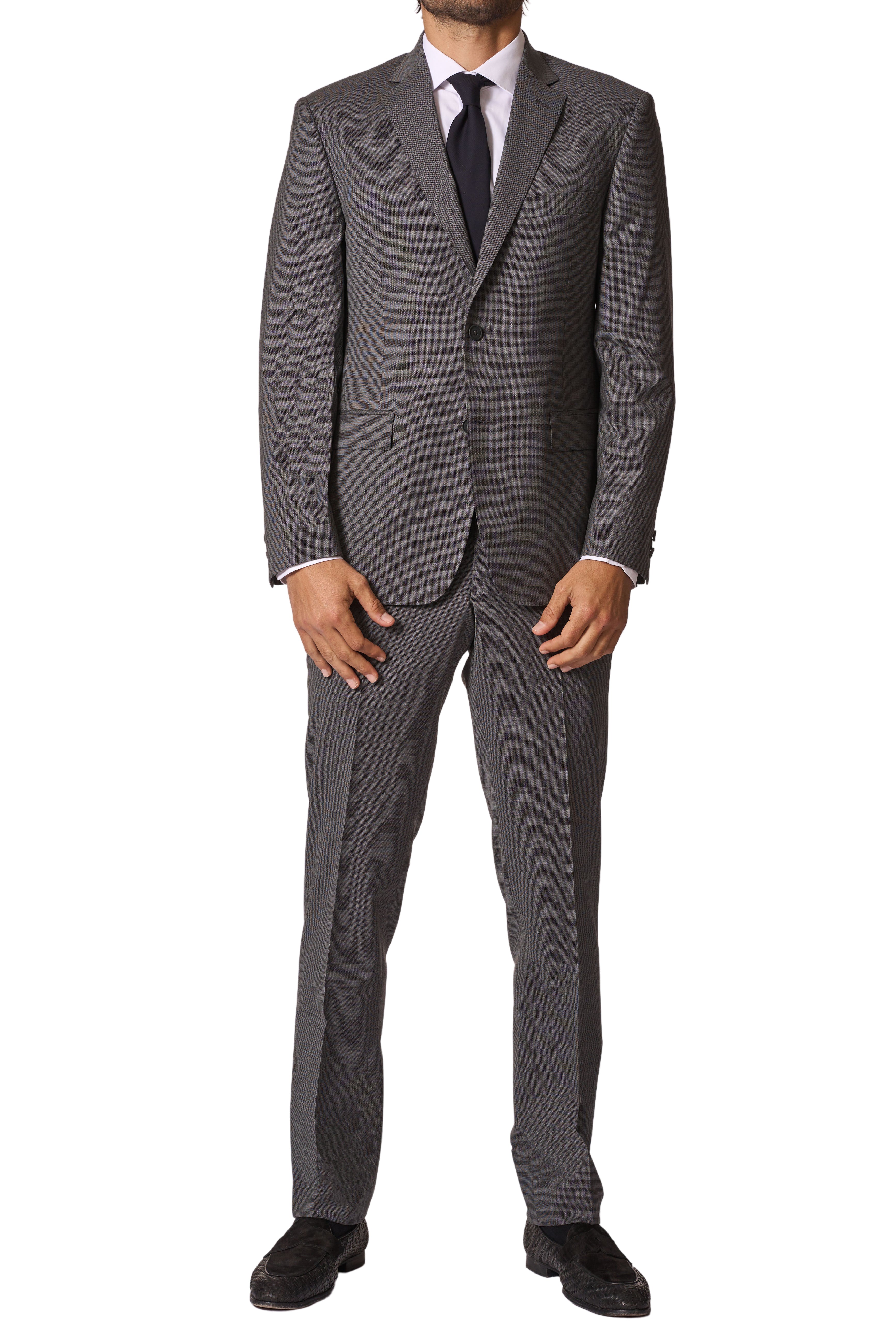 Gibson Bluish Grey Nailhead Suit - Hangrr