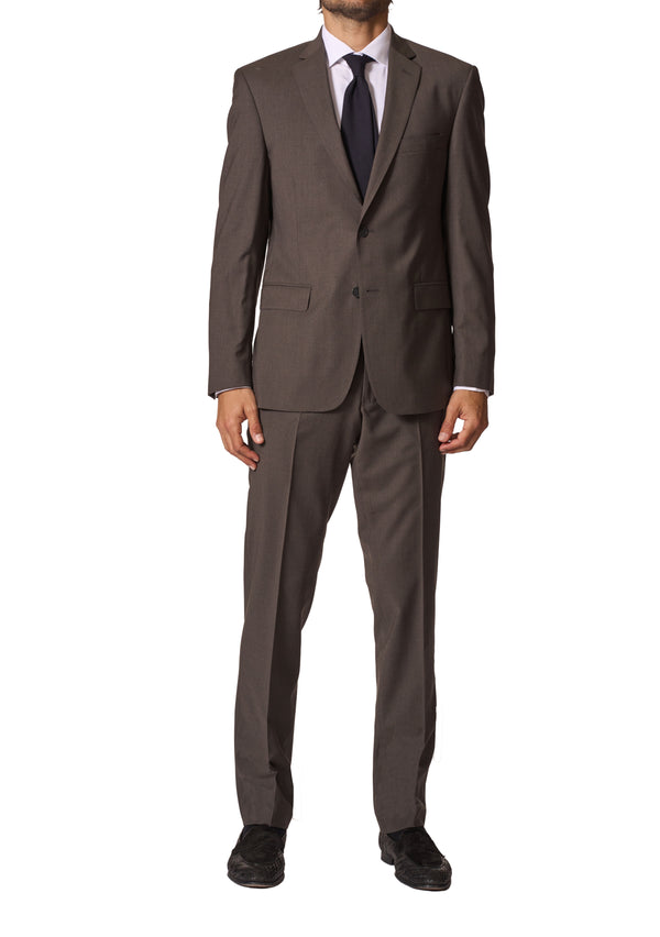 JB Britches Wool Stretch Suit - Dark Taupe